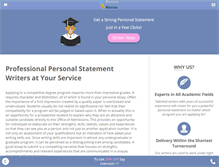 Tablet Screenshot of personalstatementwriters.com